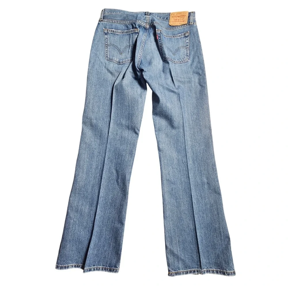 Levi's 527 Low Boot Cut Jeans Mens 34x32 Medium Wash Blue  Denim Cotton Western